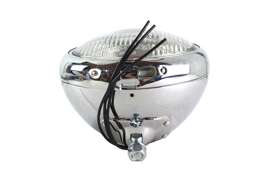 Wyatt Gatling - 7 inch Cycle Beam 6 Volt Assembly Chrome