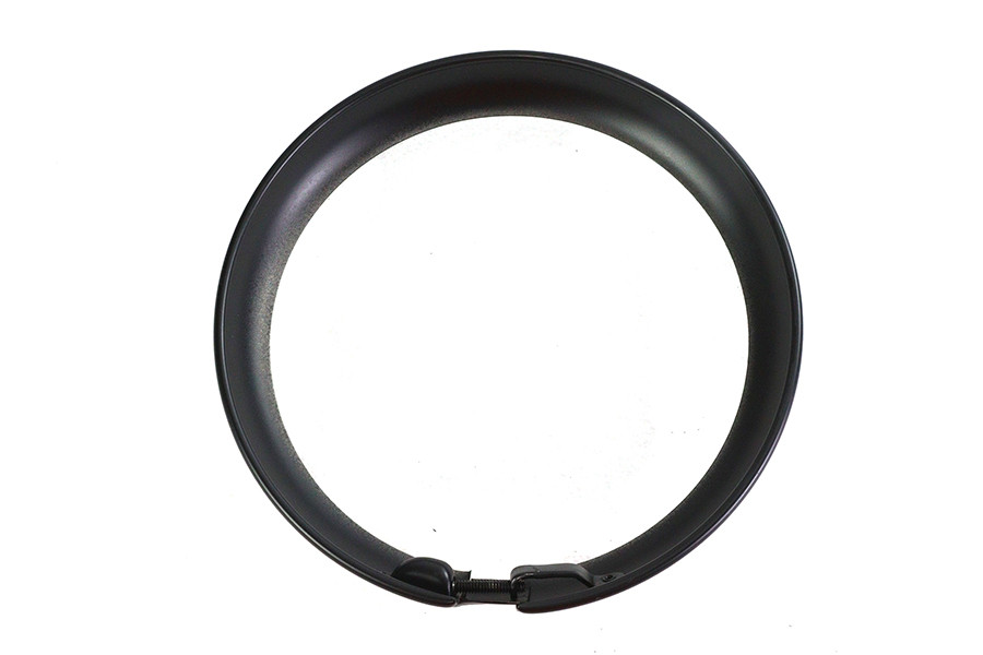 V-Twin - 7 inch Headlamp Black Outer Rim
