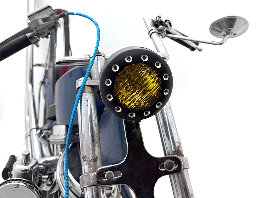 V-Twin #78882B - 4 inch Retro Headlamp Black