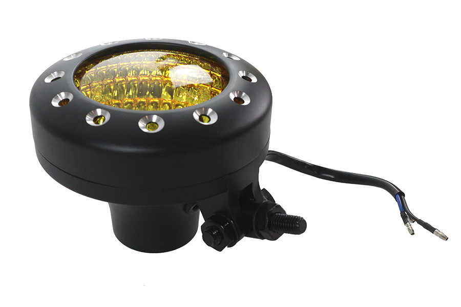V-Twin #78882B - 4 inch Retro Headlamp Black