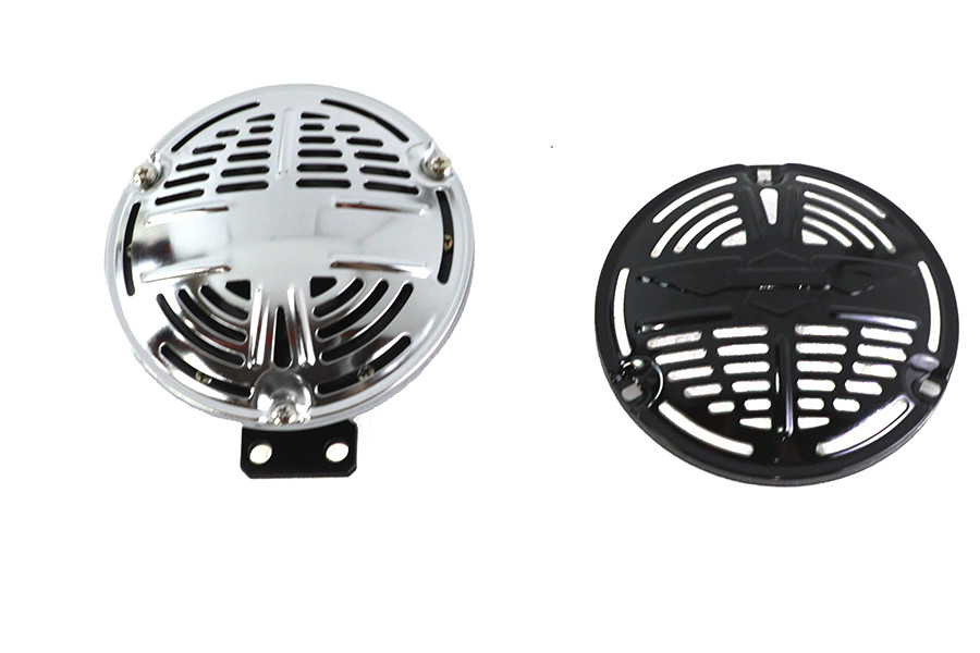 V-Twin - 12 Volt Spring Horn with Black Face
