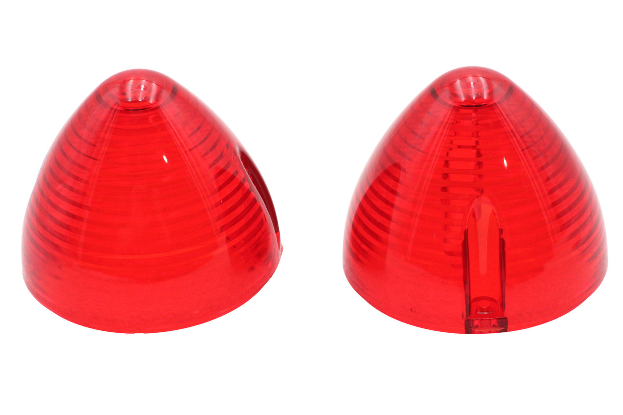 V-Twin #78952R - Bullistic Turn Signal Lenses Red