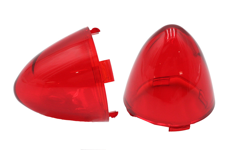V-Twin #78953R - Bullistic Turn Signal Lenses Red