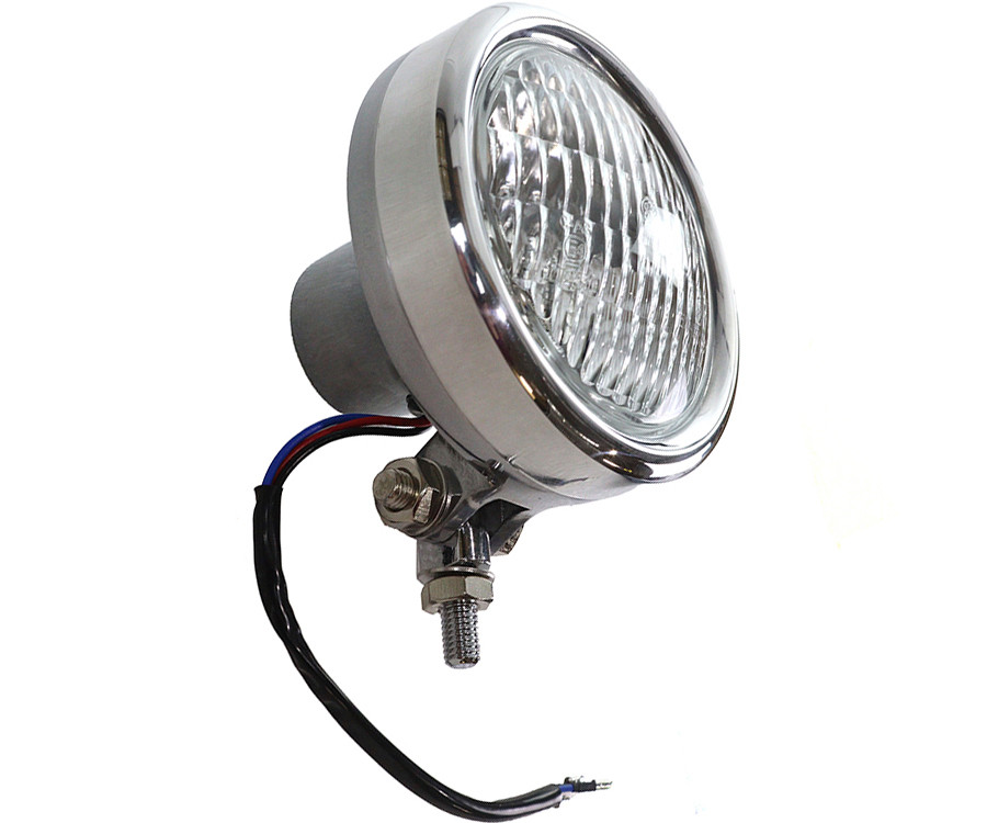 V-Twin #78882AP - 4 inch Retro Headlamp Polished