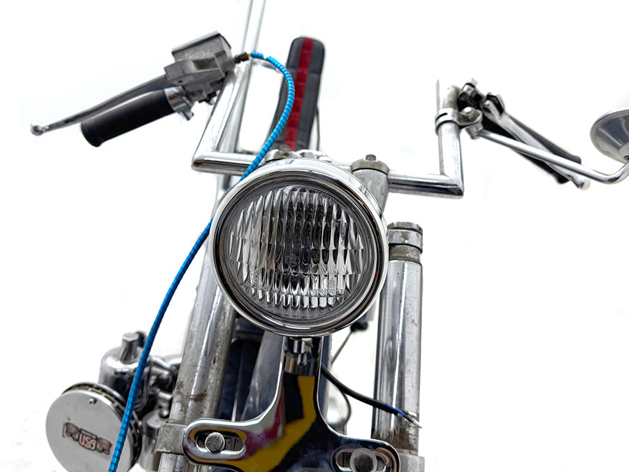V-Twin #78882AP - 4 inch Retro Headlamp Polished