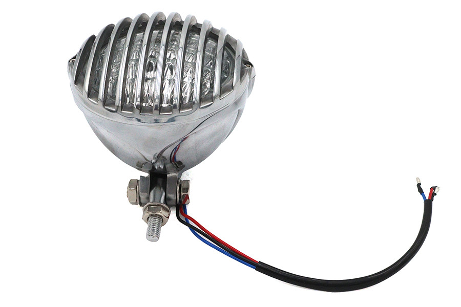 V-Twin - 4-1/2 inch Pirate Headlamp Polished Aluminum
