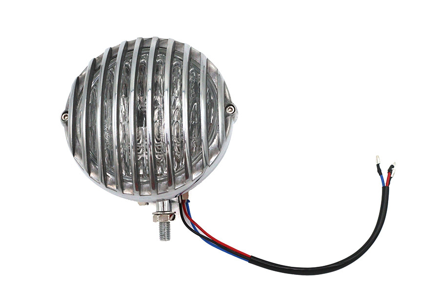 V-Twin - 4-1/2 inch Pirate Headlamp Polished Aluminum