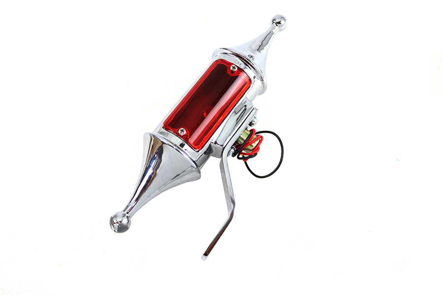 V-Twin - Finch Pawn Lamp Chrome Red Lens
