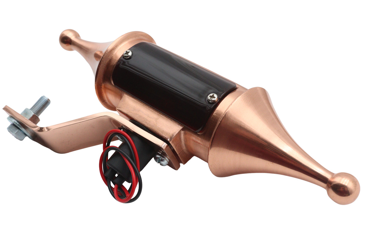 V-Twin - Finch Pawn Lamp Copper Red Lens