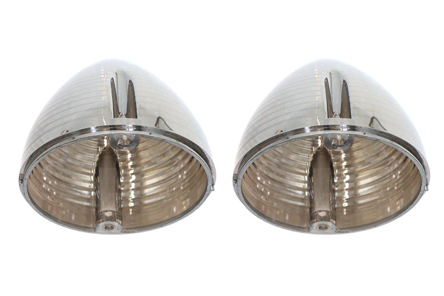 V-Twin #78952CC - Bullistic Turn Signal Lenses Clear