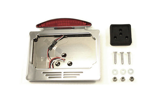 Wyatt Gatling #76889 - Chrome Billet Fender Mount LED Tail Lamp Slice Type