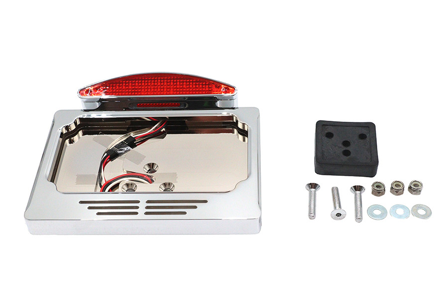 Wyatt Gatling #76889 - Chrome Billet Fender Mount LED Tail Lamp Slice Type