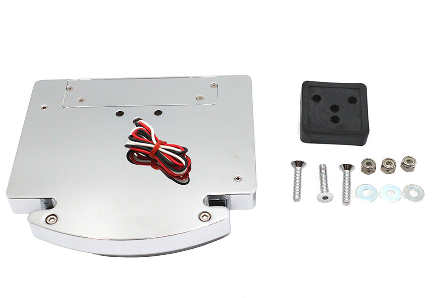 Wyatt Gatling #76889 - Chrome Billet Fender Mount LED Tail Lamp Slice Type