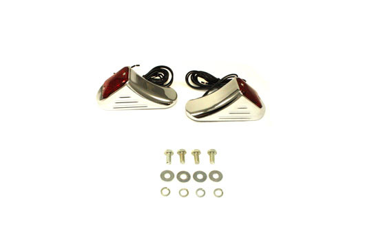 Wyatt Gatling #12-6055R - Flush Deco Marker Lamp Set with Red Lens