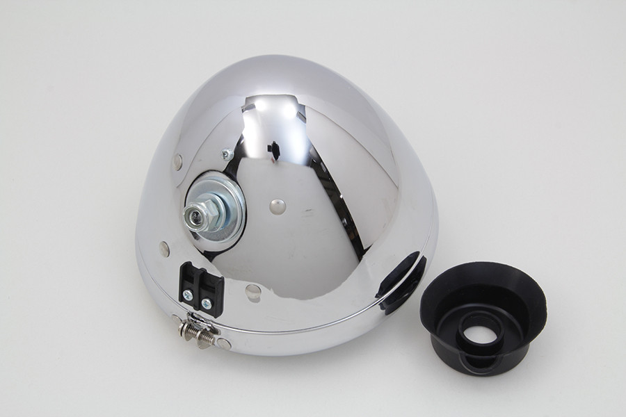 V-Twin - 6-1/2 inch Spring Fork Headlamp Chrome