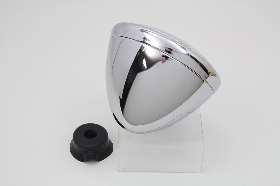 V-Twin - 6-1/2 inch Spring Fork Headlamp Chrome