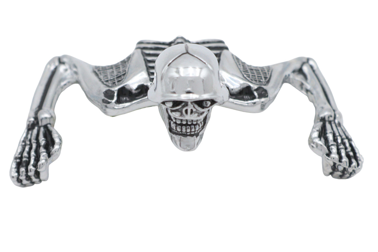 Wyatt Gatling #O91-6305-4 - Skull Style Ornament Chrome
