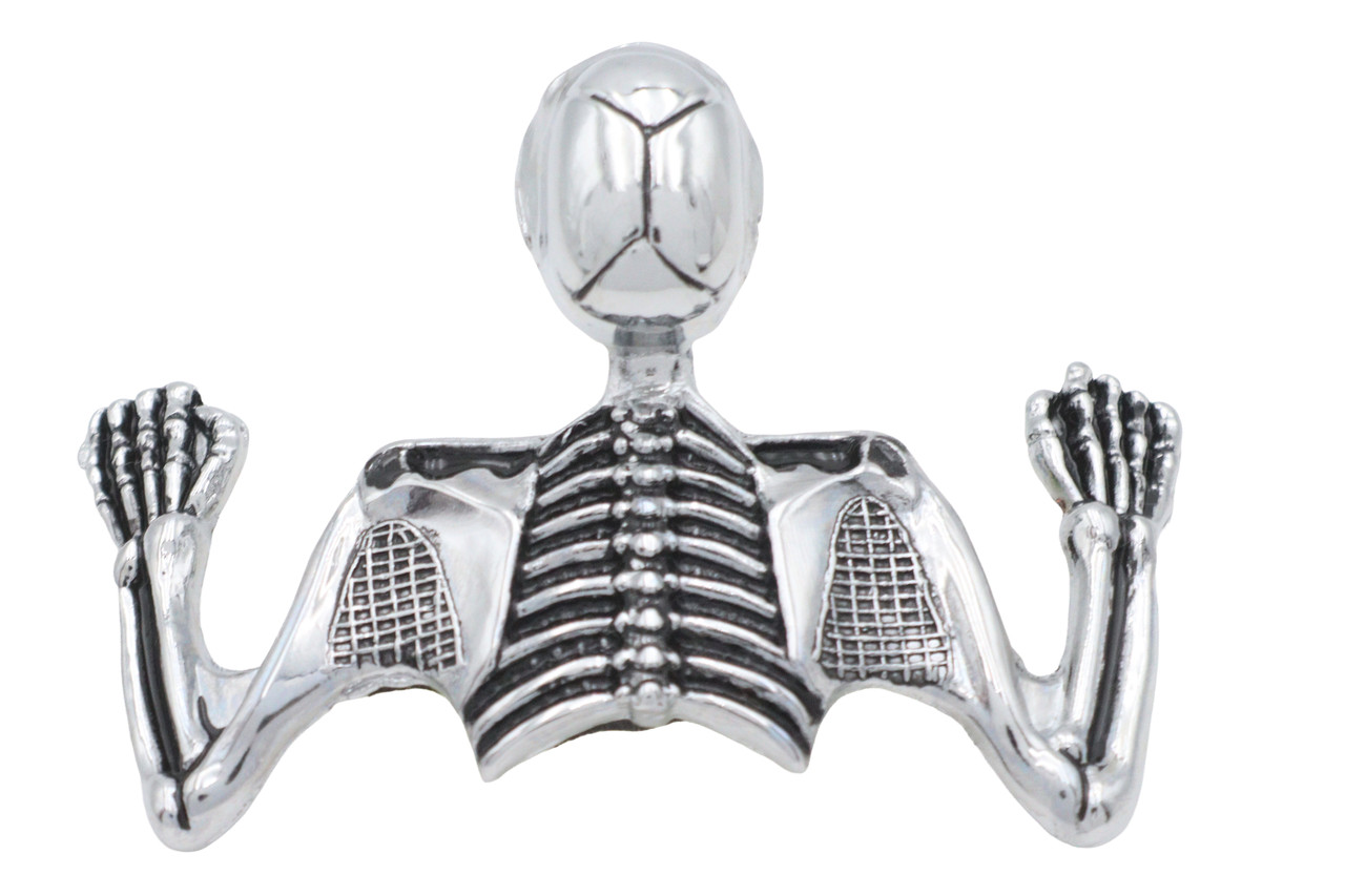 Wyatt Gatling #O91-6305-4 - Skull Style Ornament Chrome