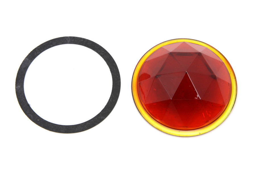 Wyatt Gatling - Faceted Round Tail Lamp Lens Red