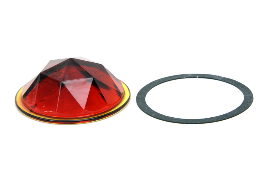 Wyatt Gatling - Faceted Round Tail Lamp Lens Red