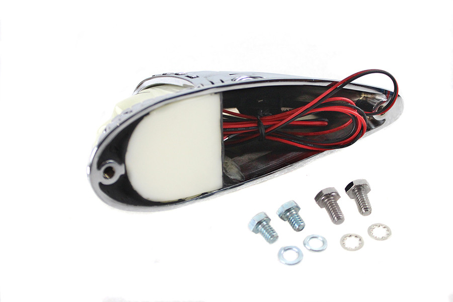 V-Twin #78658 - Indian Face Front Fender Lamp Chrome