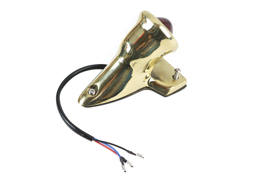 V-Twin - Crocker Style LED Tail Lamp Brass
