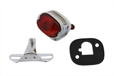 V-Twin - Chrome Tail Lamp and Bracket Kit