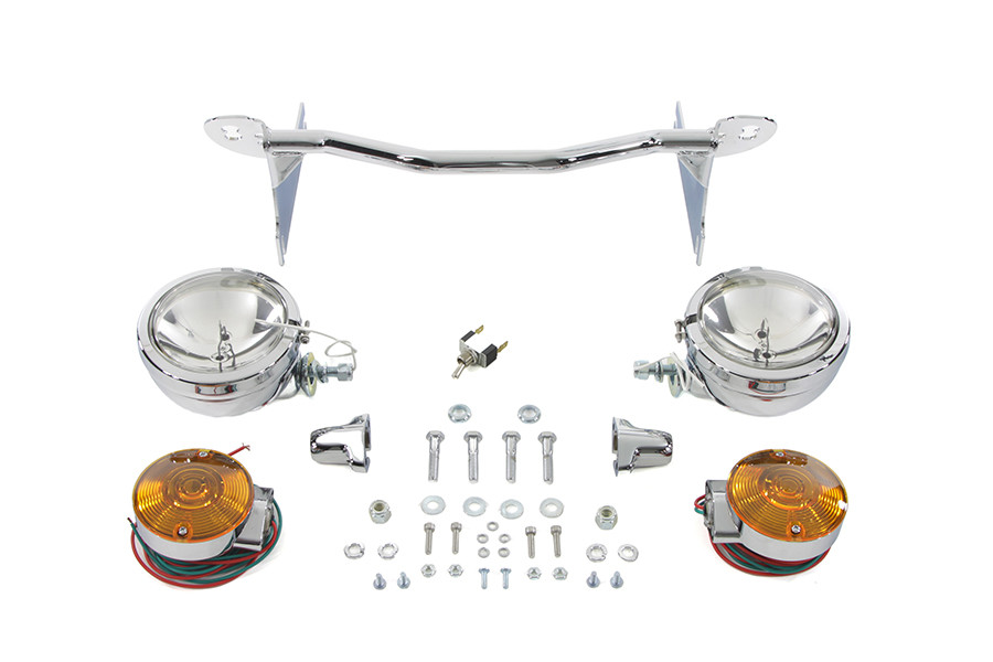 V-Twin - Chrome Spotlamp Kit