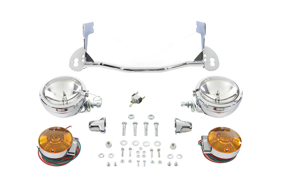 V-Twin - Chrome Spotlamp Kit