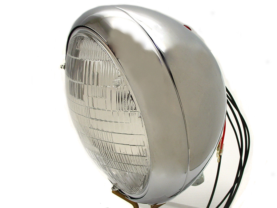 V-Twin - Chrome 7 inch K Headlamp