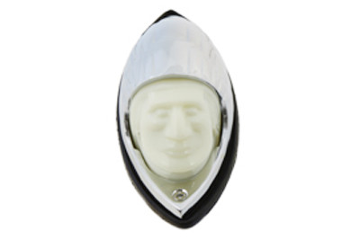 Wyatt Gatling #91-6614 - Indian Face Front Fender Lamp