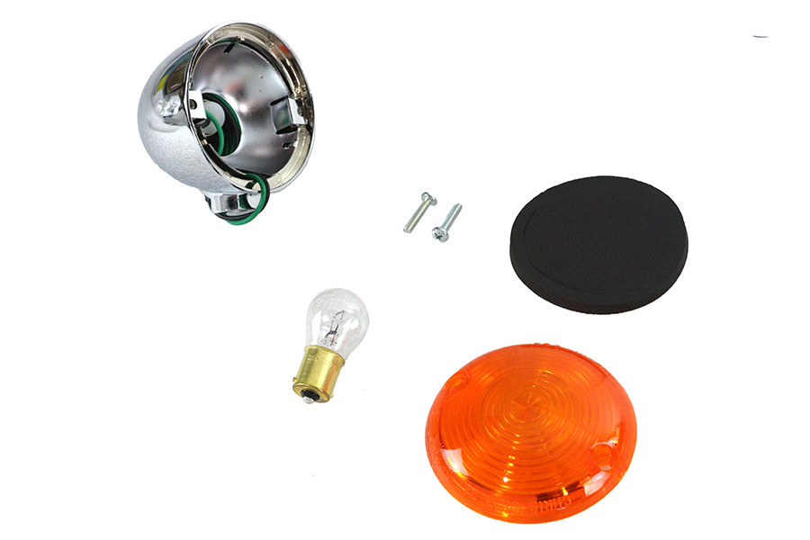 Chris Products #8431A - Turn Signal Flat Lens Kit Amber