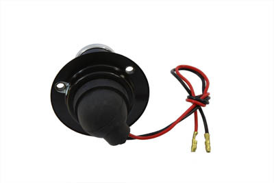 Wyatt Gatling #20-5513 - Black 1 inch Round Tail Lamp