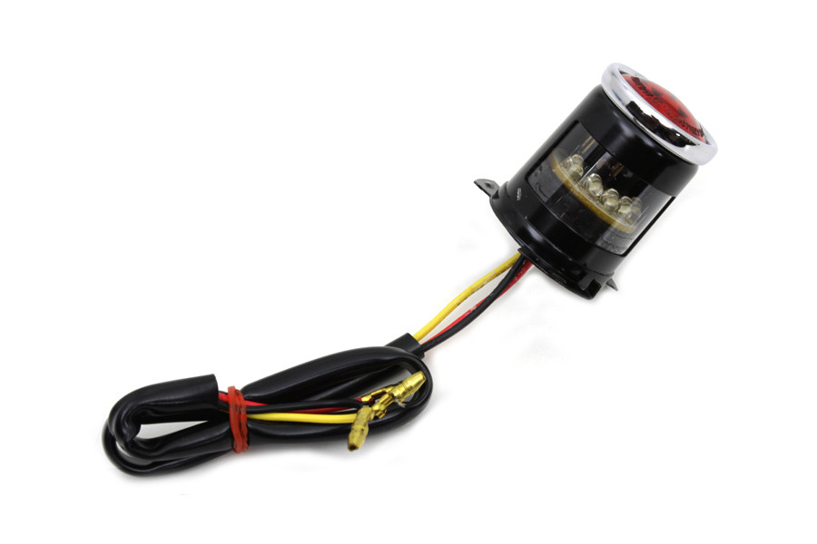 Wyatt Gatling #20-5513LEDE-A - Black 1 inch Round Tail Lamp