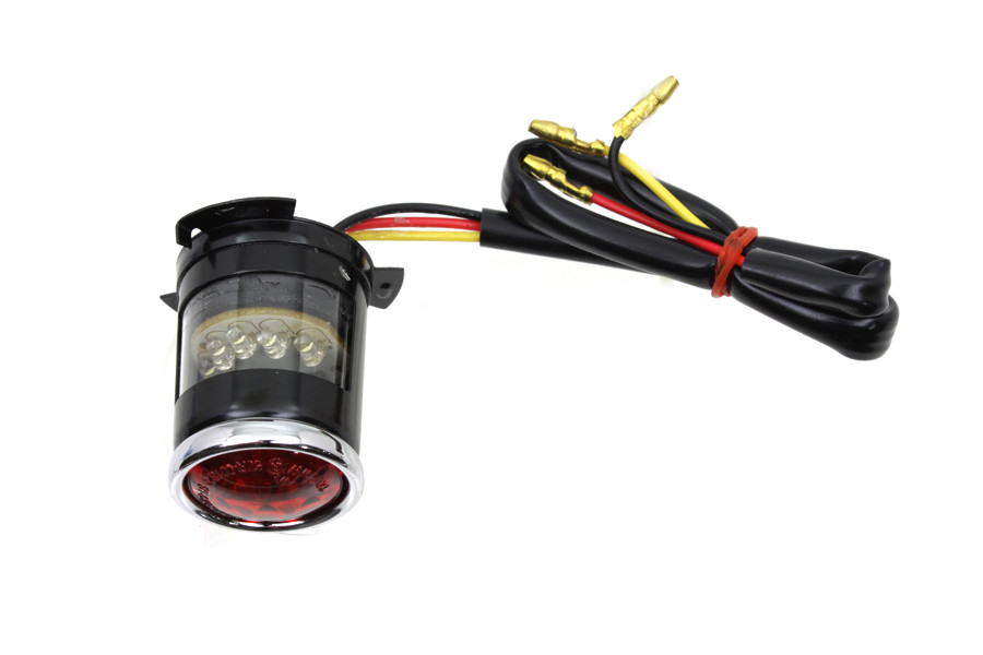 Wyatt Gatling #20-5513LEDE-A - Black 1 inch Round Tail Lamp