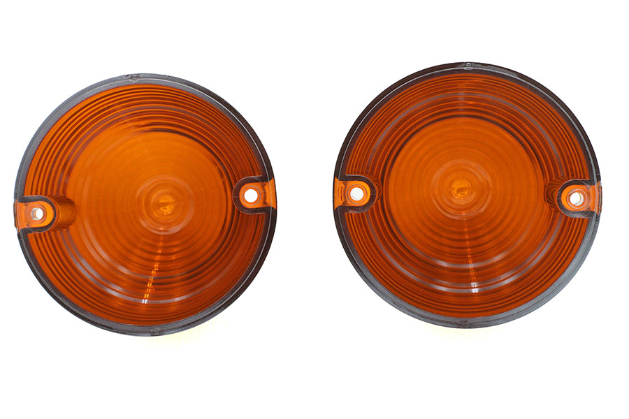 V-Twin #78952AC - Bullistic Turn Signal Lenses Amber