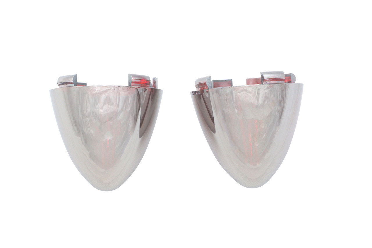 V-Twin #78953RC - Bullistic Turn Signal Lenses Red