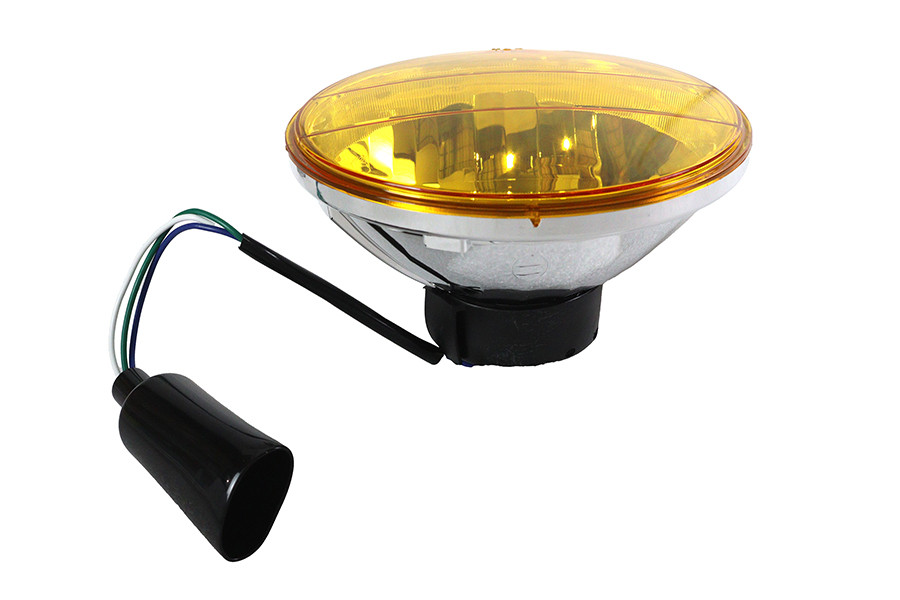 Wyatt Gatling #83080Y - 7 inch Round Headlamp Sealed Beam