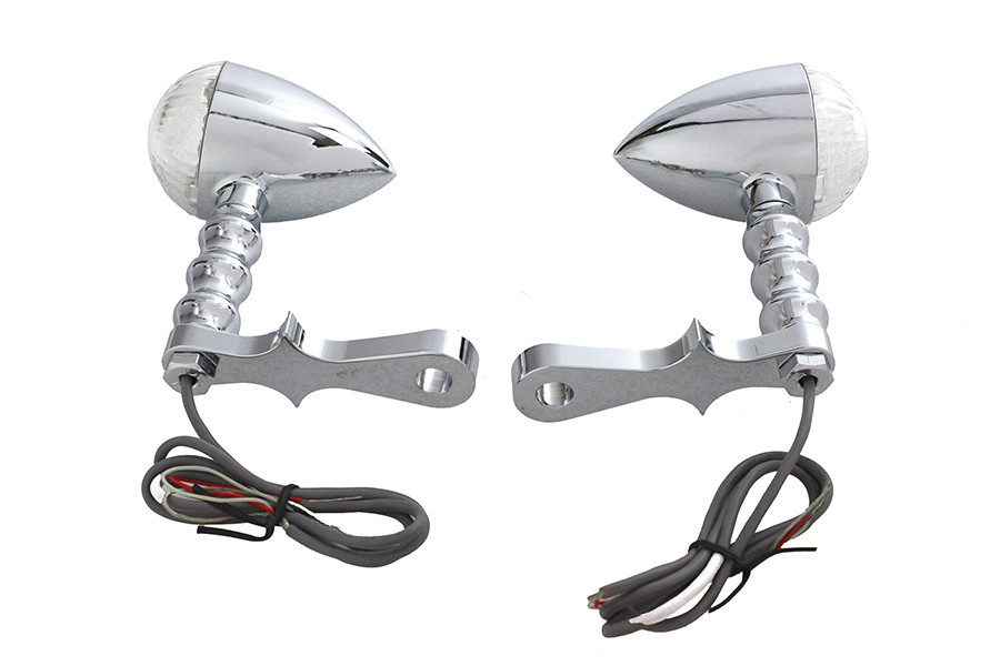 Wyatt Gatling #76649 - LED Bullet Turn Signal Set with Headlamp Mount