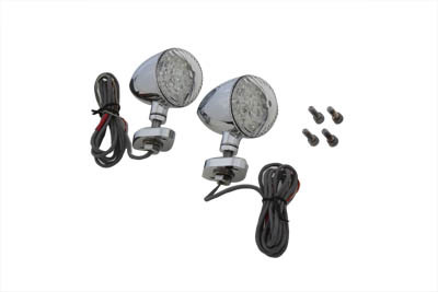 Wyatt Gatling #76651 - LED Bullet Turn Signal Set with Bracket Mount