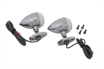Wyatt Gatling #76651 - LED Bullet Turn Signal Set with Bracket Mount