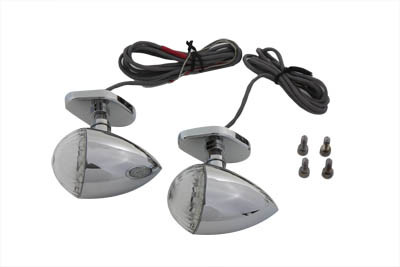 Wyatt Gatling #76651 - LED Bullet Turn Signal Set with Bracket Mount
