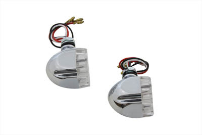 Wyatt Gatling #12-6057CR - Mini Marker Lamp Set Maltese Style Clear Lens