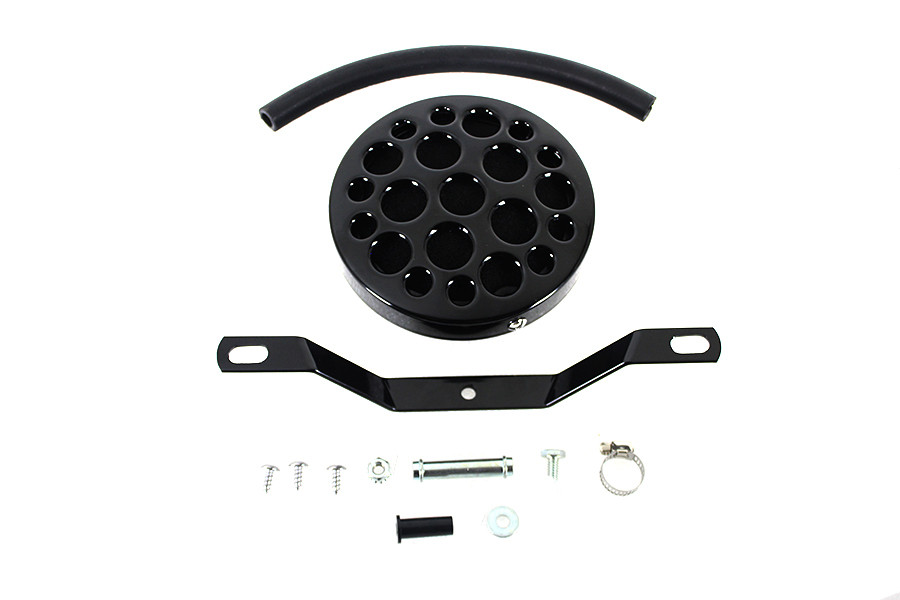 Wyatt Gatling #13407B - Wyatt Gatling Black Drilled Air Cleaner