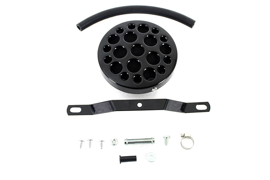 Wyatt Gatling #13407B - Wyatt Gatling Black Drilled Air Cleaner