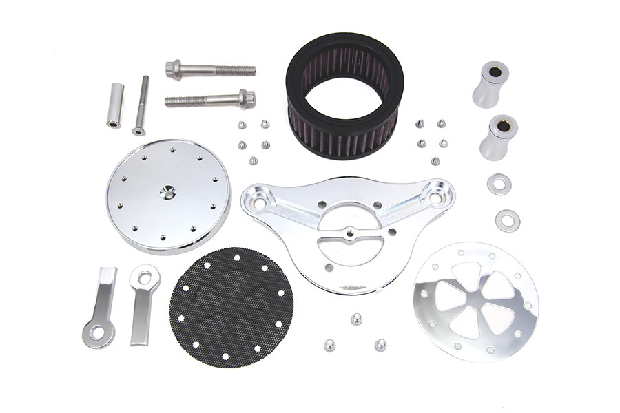 Wyatt Gatling #77420B - Wyatt Gatling Air Cleaner Kit Chrome