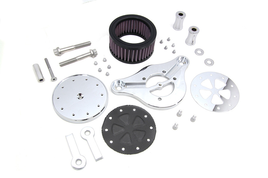 Wyatt Gatling #77420B - Wyatt Gatling Air Cleaner Kit Chrome