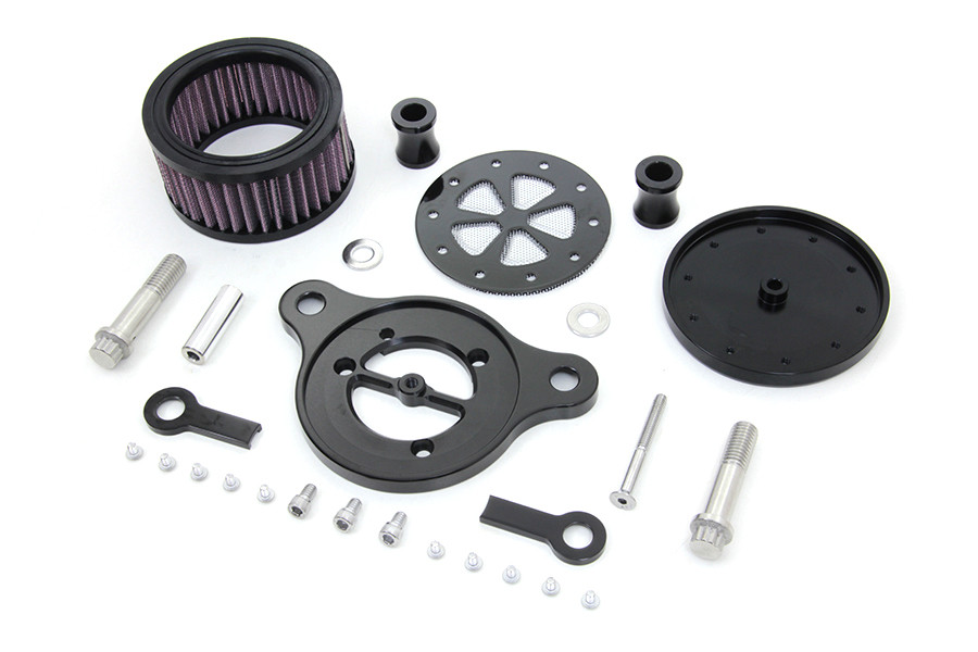 Wyatt Gatling #77570B - Wyatt Gatling Air Cleaner Kit Chrome