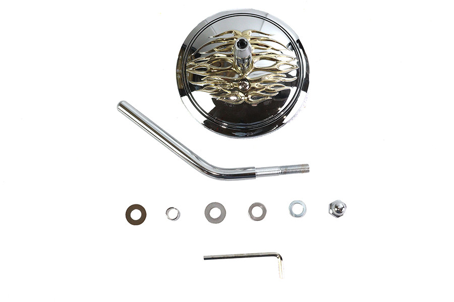 Wyatt Gatling #60-6231G - Round Flame Mirror Chrome