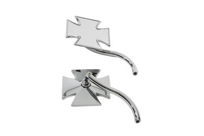 Wyatt Gatling #60-6009D - Maltese Mirror Set with Round Curved Stems